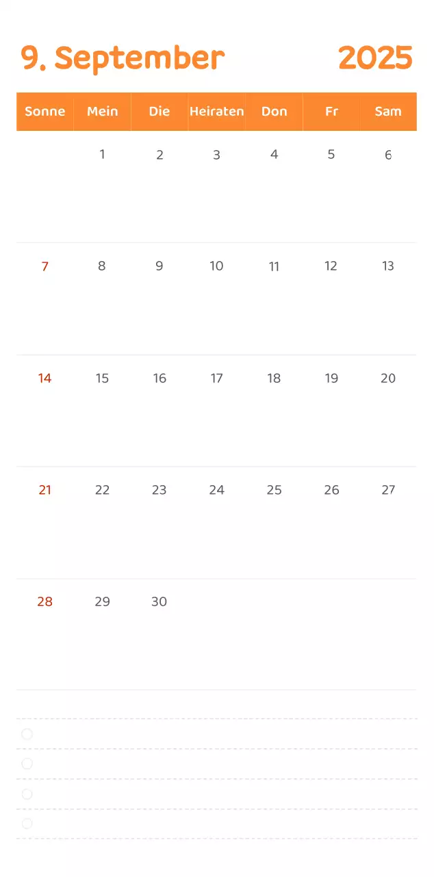 Kalender mit farbenfrohen und emotionalen Illustrationen