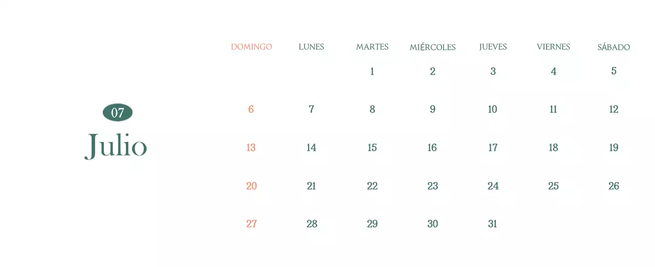 Un moderno calendario de cafeterías con recomendaciones para la bebida del mes