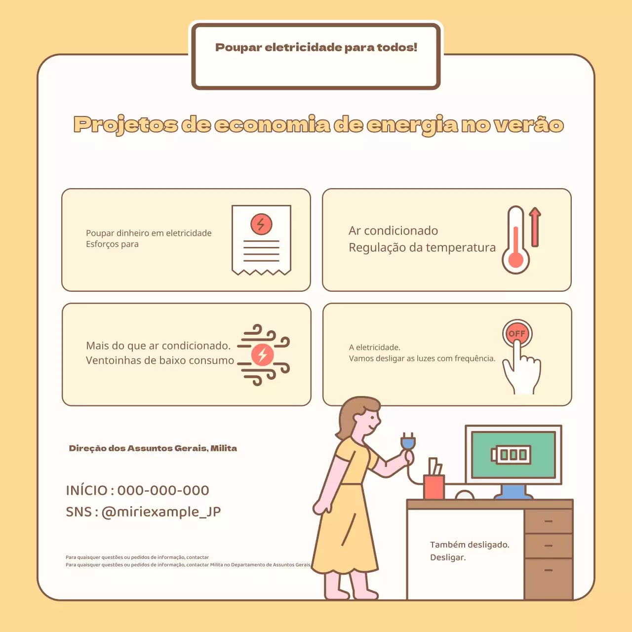 Sobre o planeamento de um belo plano de conservação de verão amarelo e bege