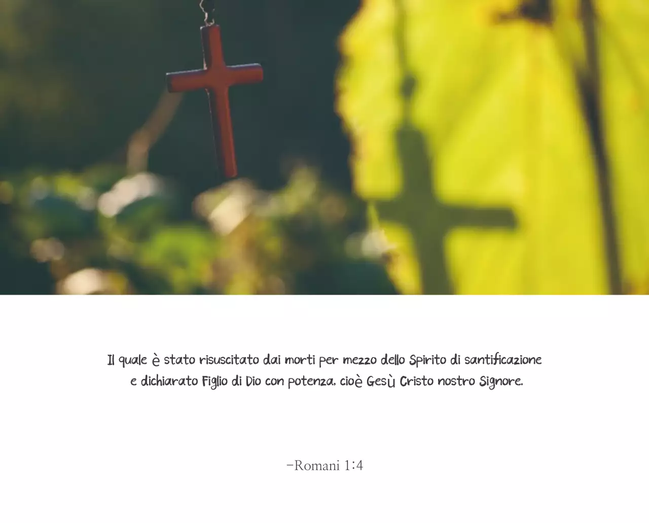 Promozione della chiesa biblica in calligrafia semplice