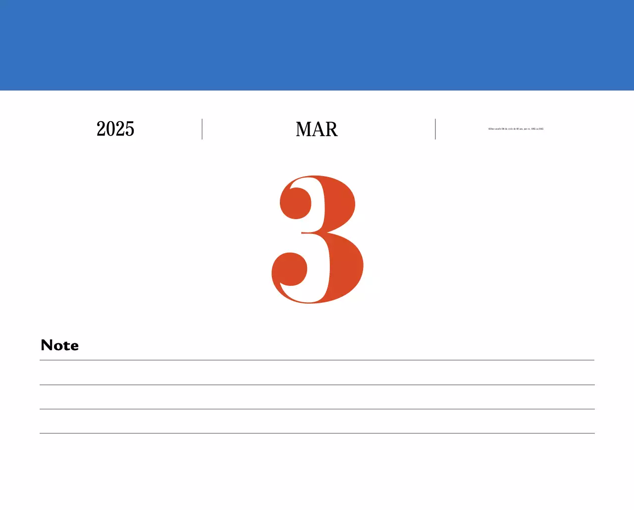 Calendrier de mémoire rétro en rouge