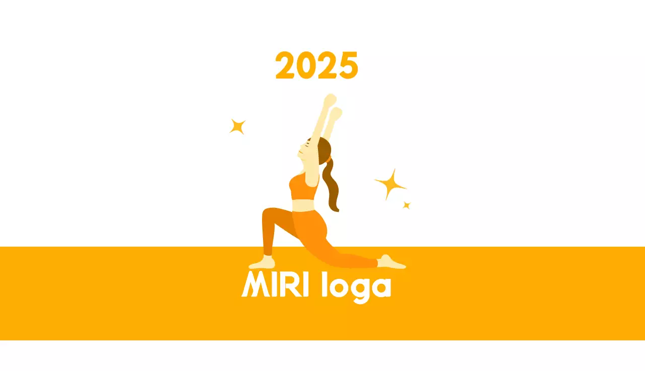 Calendário promocional do Yoga minimalista laranja