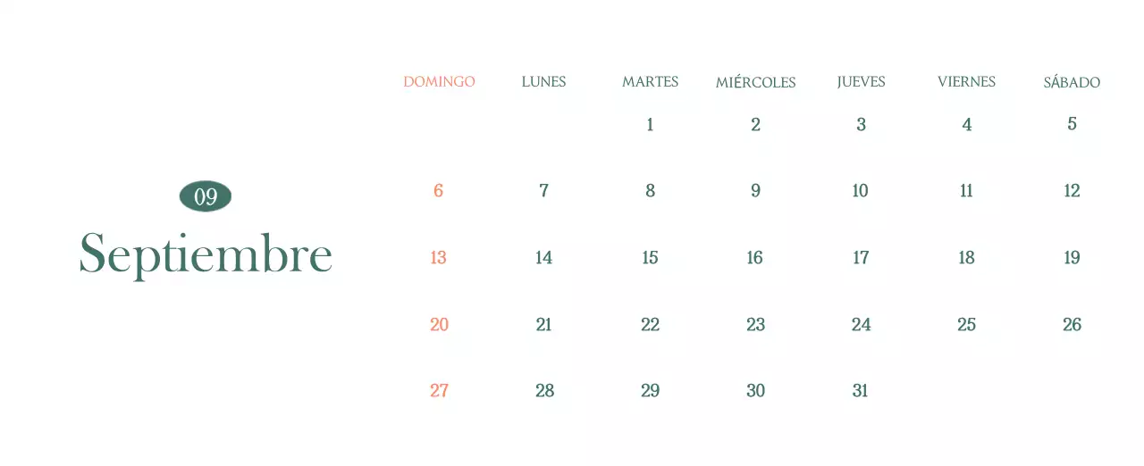 Un moderno calendario de cafeterías con recomendaciones para la bebida del mes