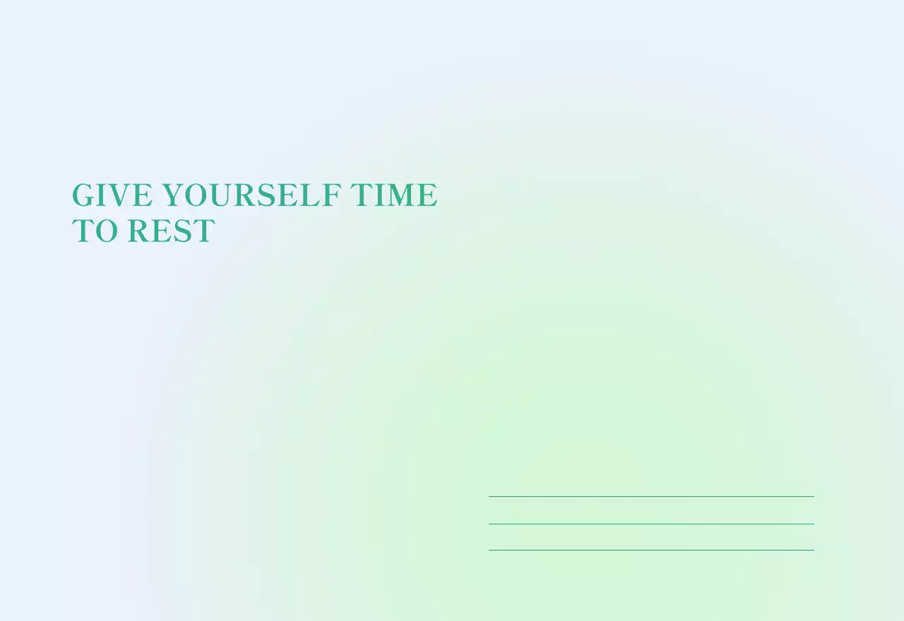 Gradient Minimalist Calendar