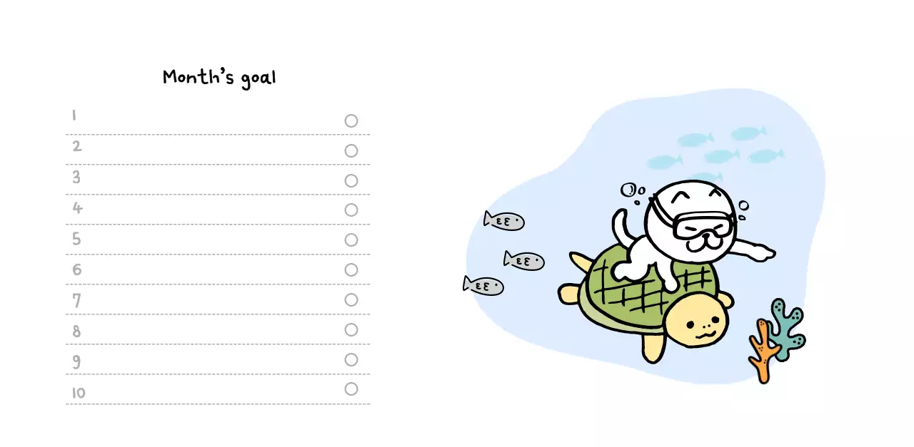 Ivory Cozy Daily Calendar