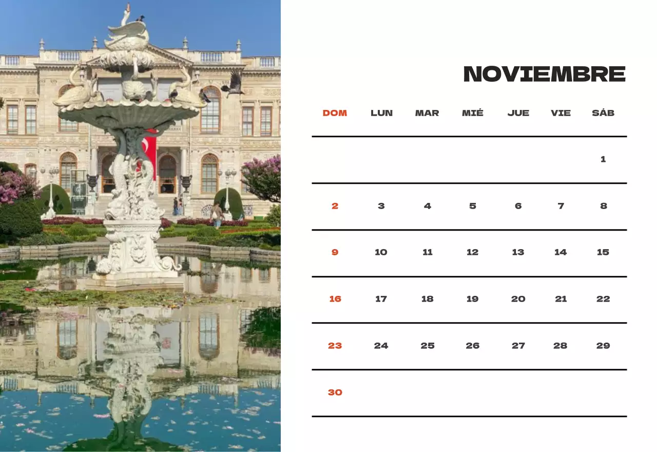 Cielo foto calendario limpio