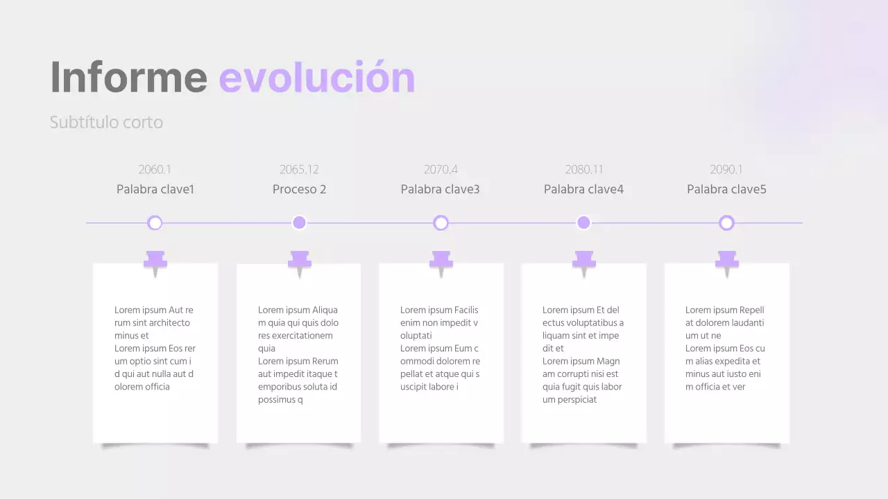 Un sencillo reportaje en malva y gris