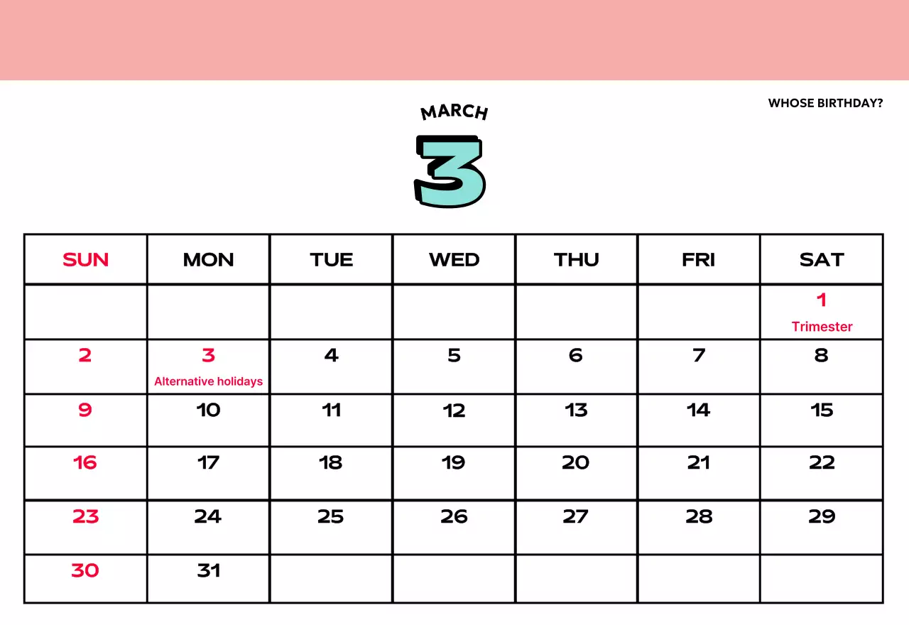 Colorful calendars with a variety of retro illustrations