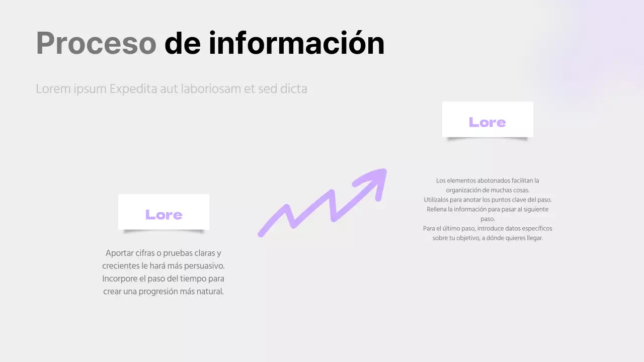 Un sencillo reportaje en malva y gris