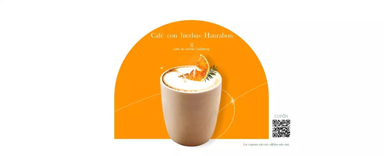 Un moderno calendario de cafeterías con recomendaciones para la bebida del mes