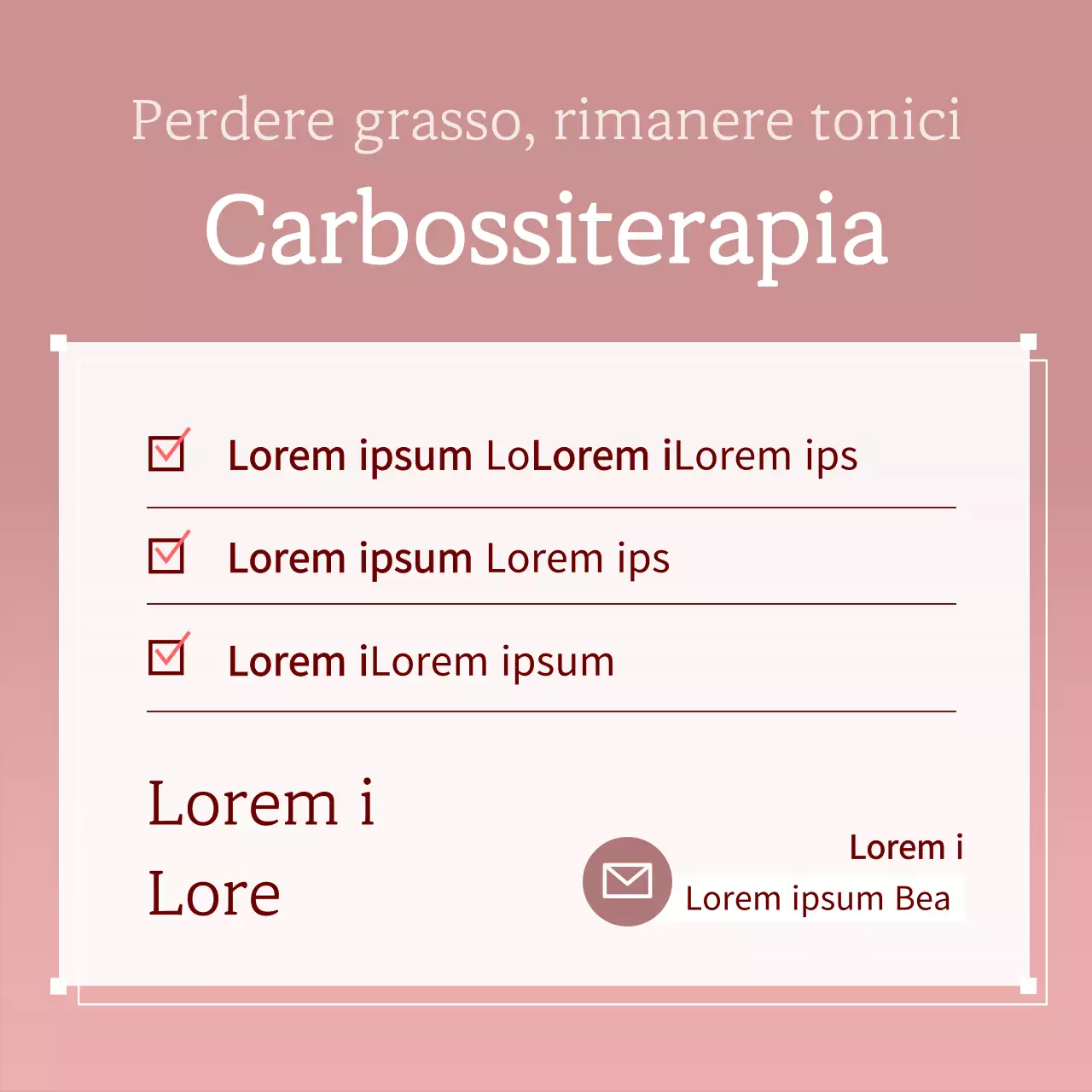 Pacchetto procedura Basic Style bianco e rosso post