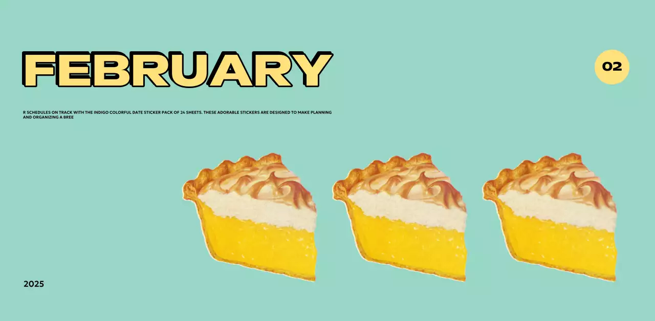 Colorful calendars with a variety of retro illustrations