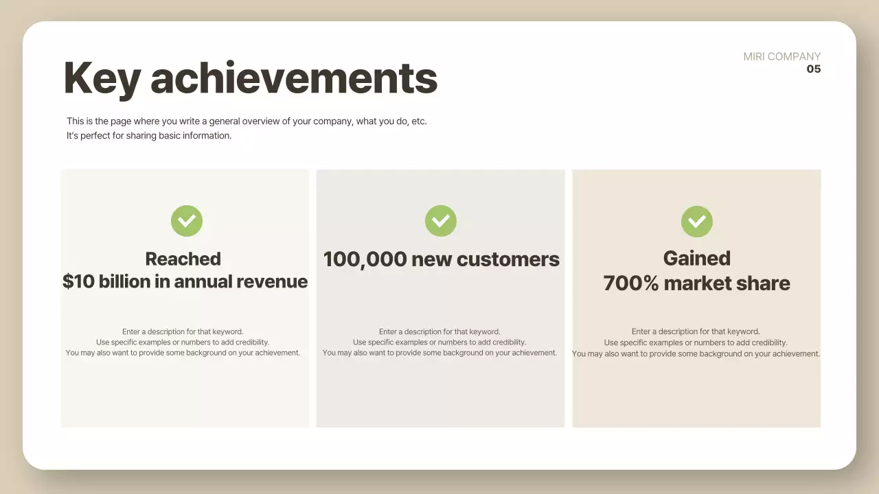 Beige Simple Company Report Document Presentation