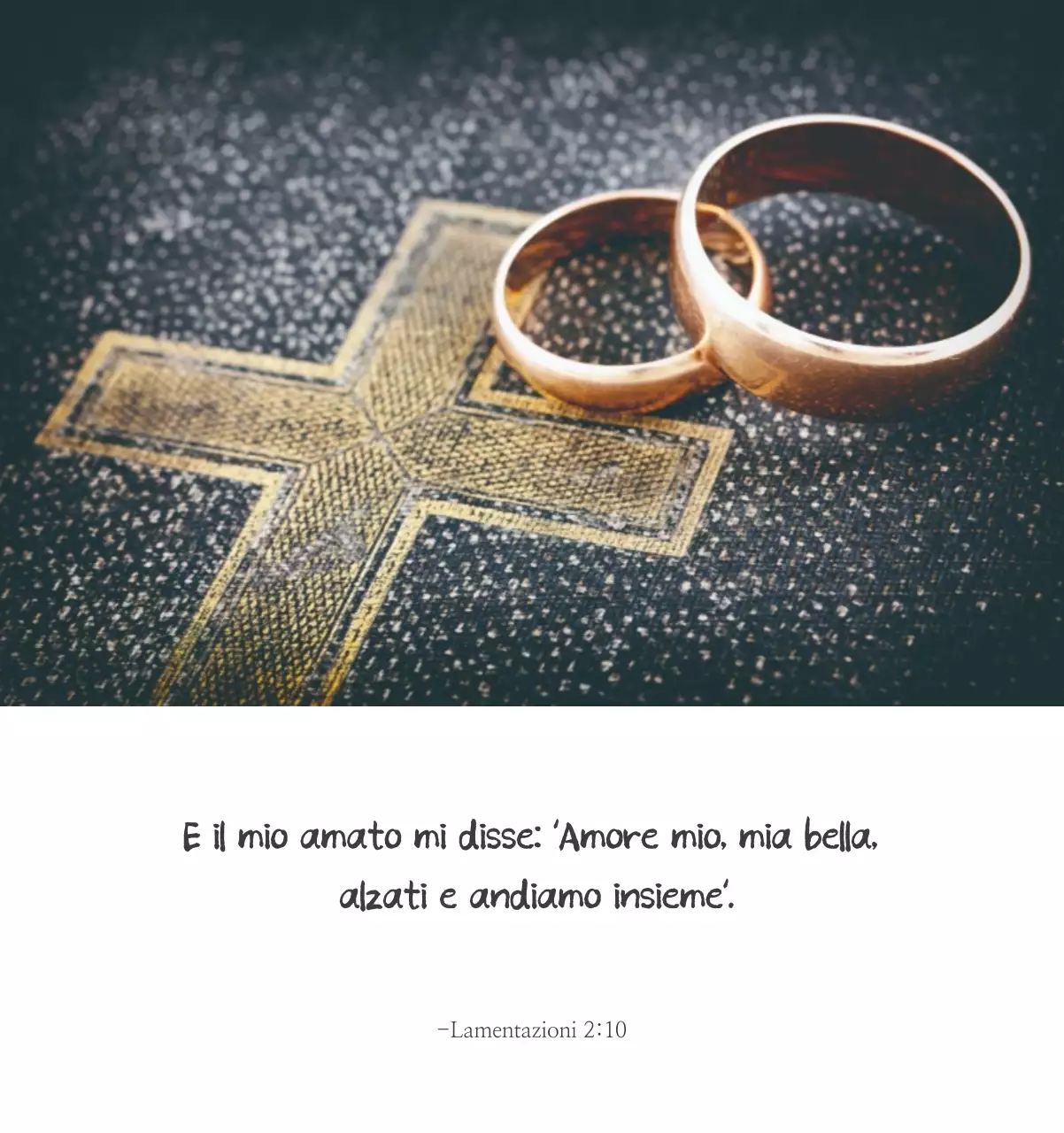 Promozione della chiesa biblica in calligrafia semplice