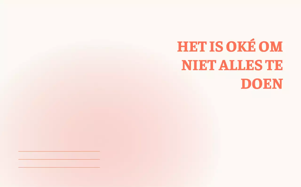 Minimalistische kalender met kleurverloop