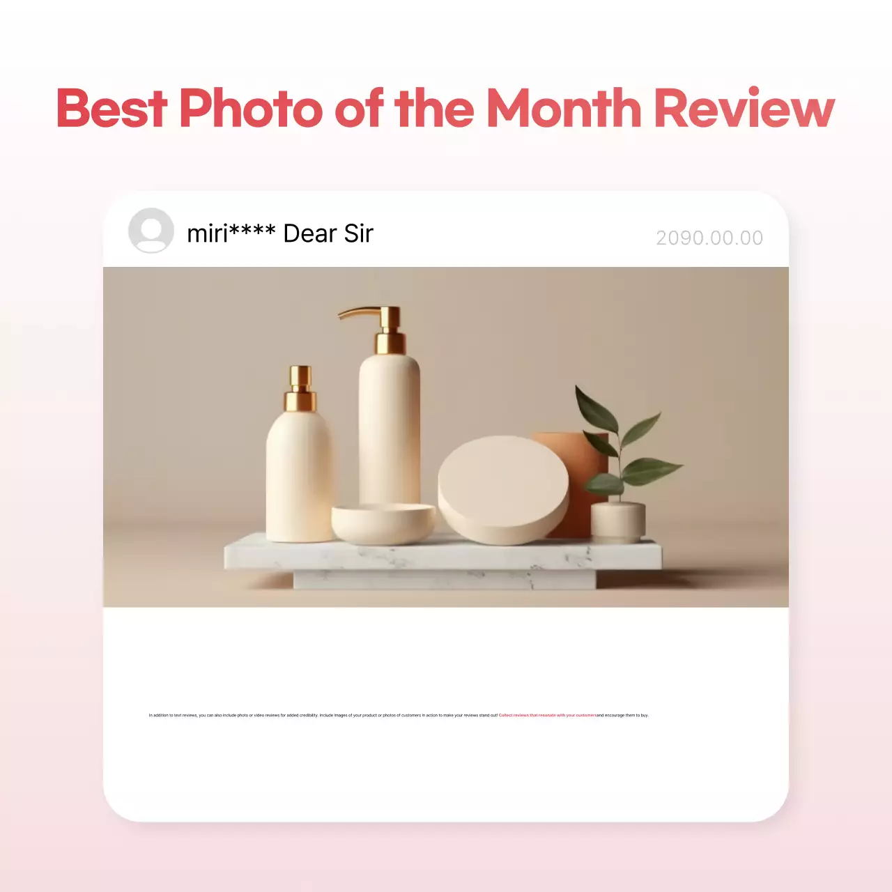 Promoção de revisão do Pink Modern Instagram Carousel