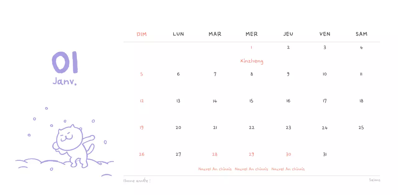 Calendrier journalier en ivoire