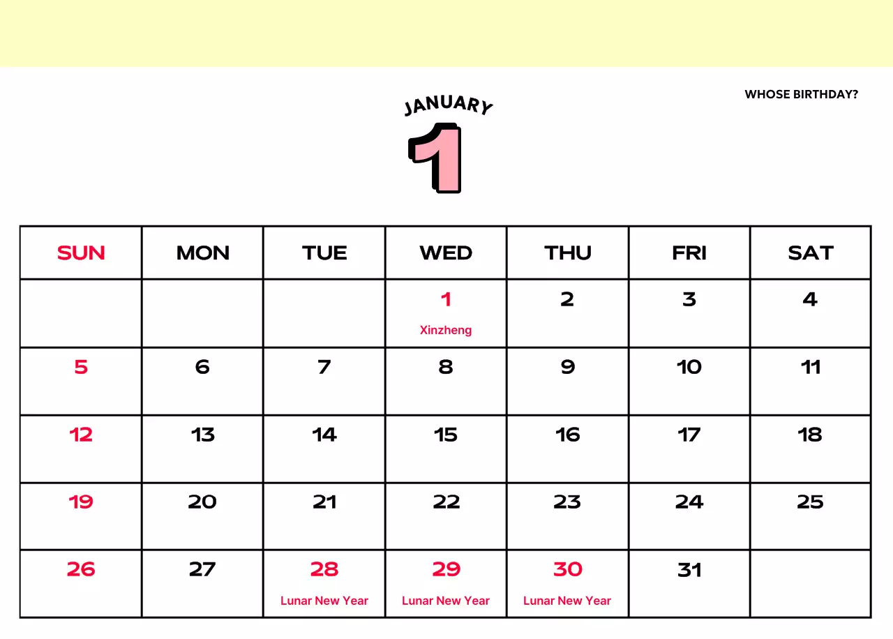 Colorful calendars with a variety of retro illustrations