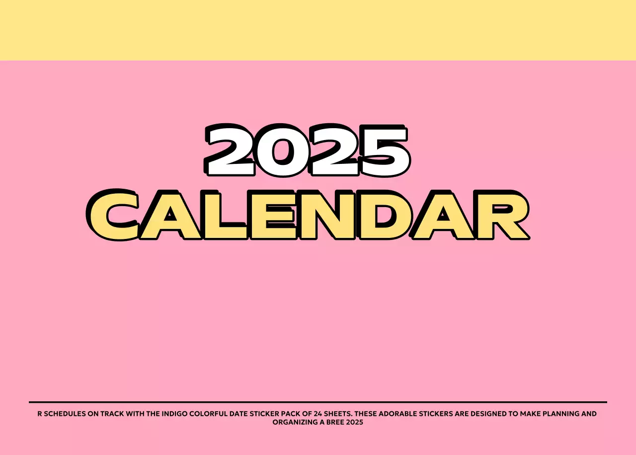 Colorful calendars with a variety of retro illustrations