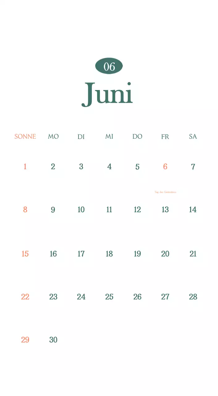 Ein moderner Café-Kalender mit Empfehlungen für das Getränk des Monats