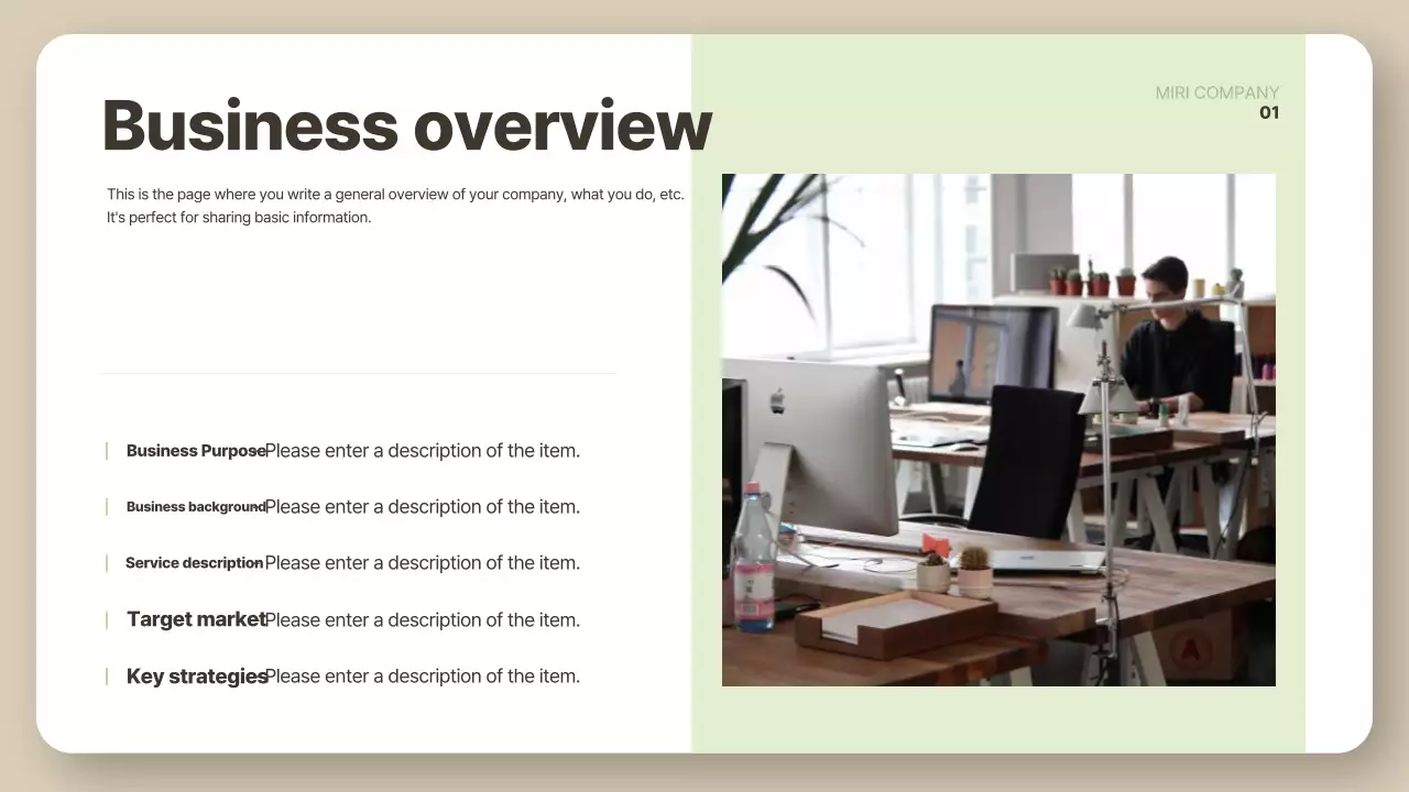 Beige Simple Company Report Document Presentation