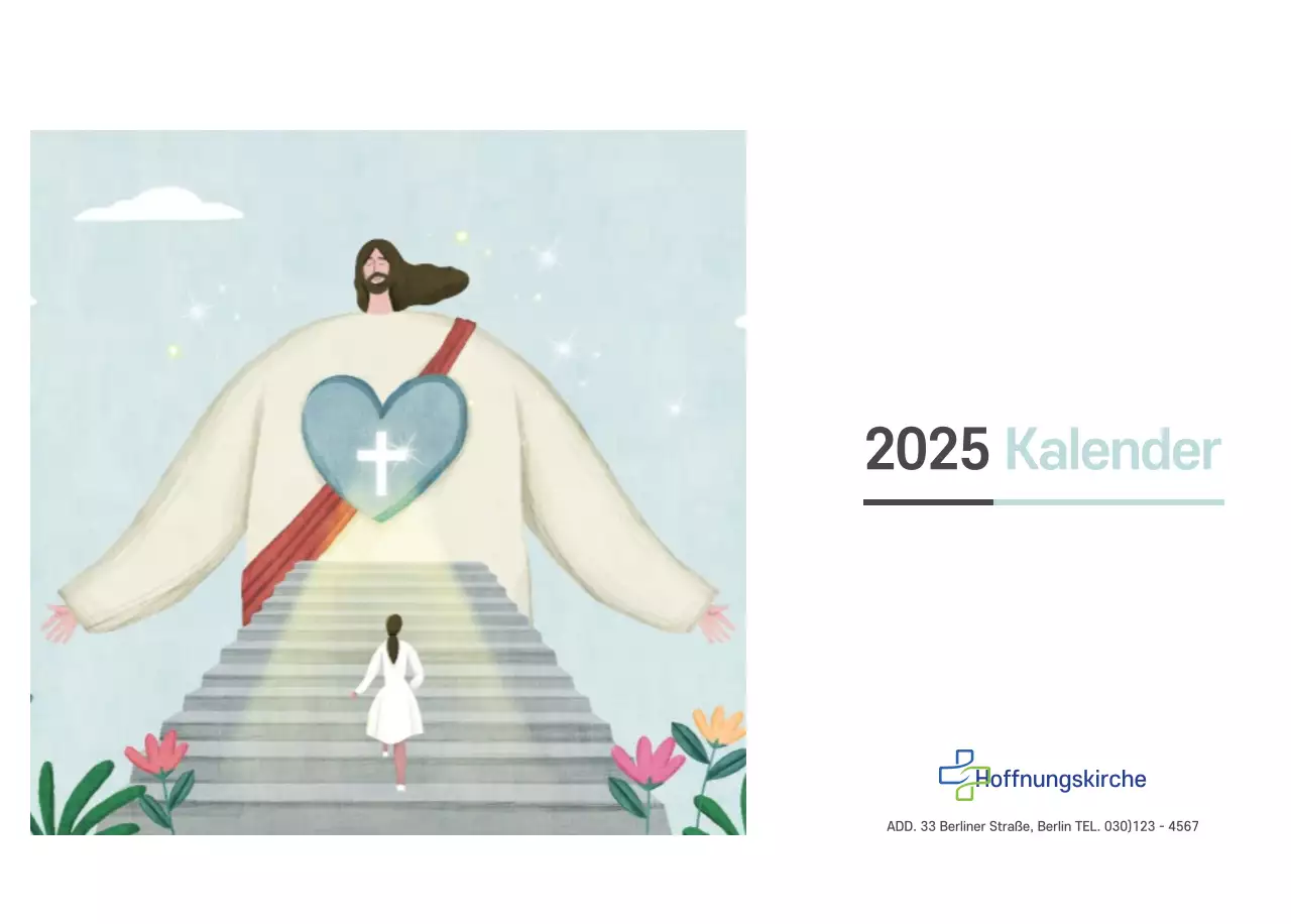 Pastell saubere Illustration Kirche