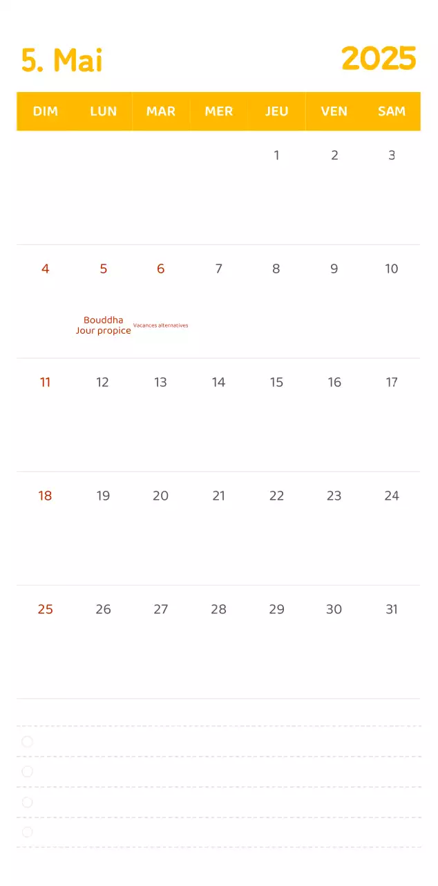 Calendriers avec illustrations colorées et émotionnelles