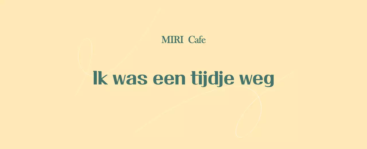 Een moderne cafékalender met aanbevelingen voor de drank van de maand