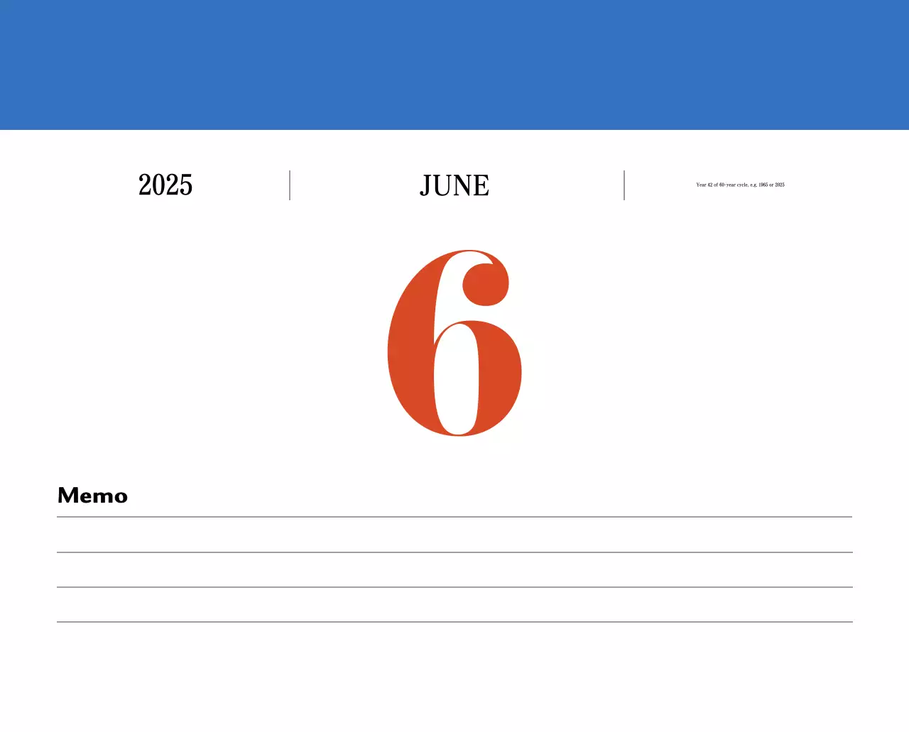 Kalender memori berkonsep retro berwarna merah