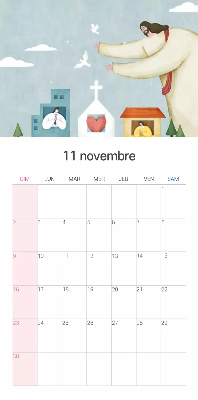 Illustration pastel de l'église