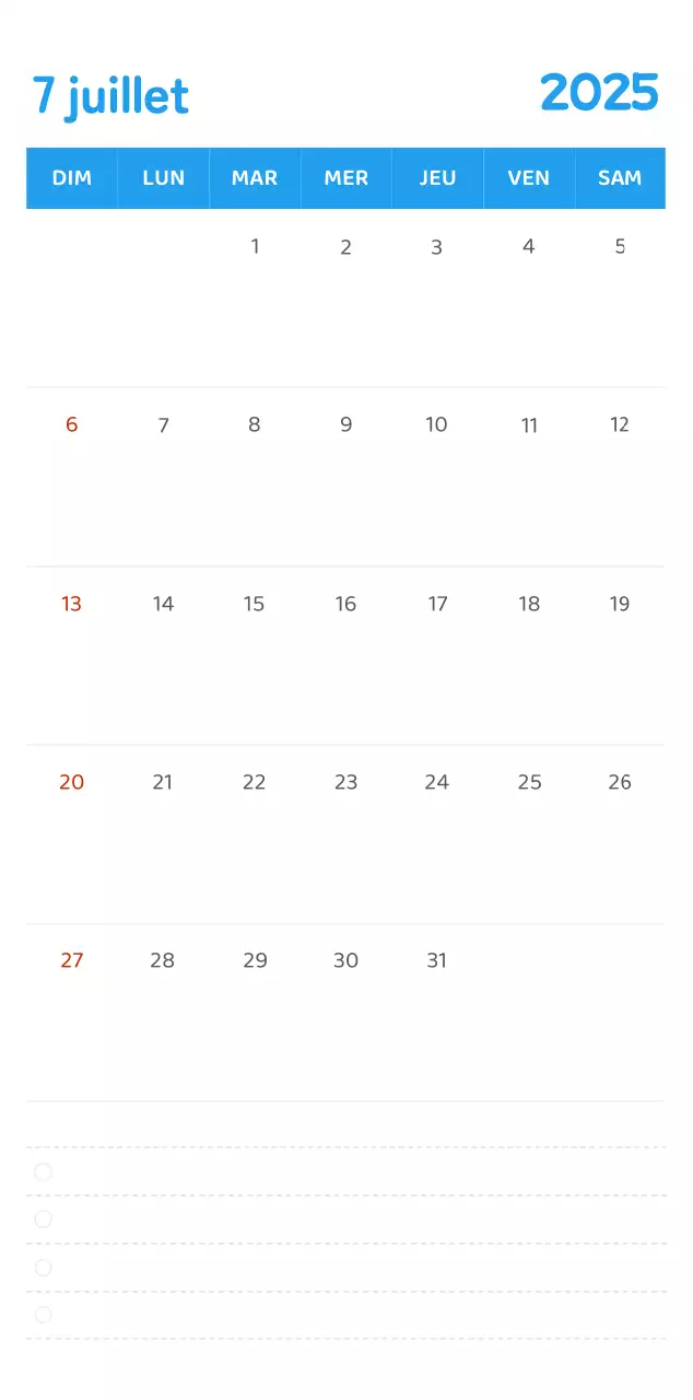 Calendriers avec illustrations colorées et émotionnelles