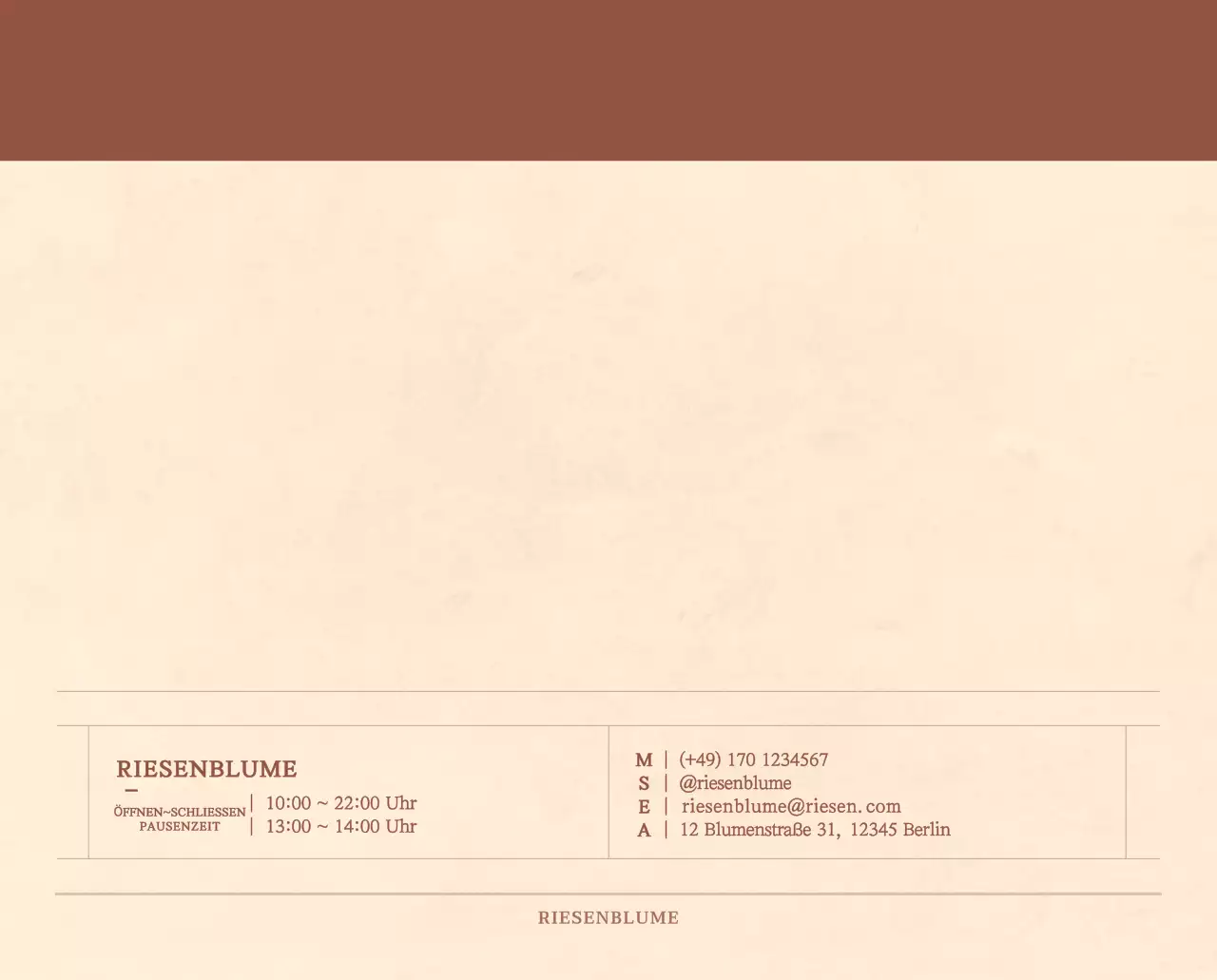 Ein sentimentaler Blumenkalender in hellbraunem und braunem Wollpapierkonzept