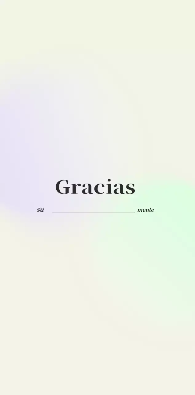 Calendario minimalista degradado