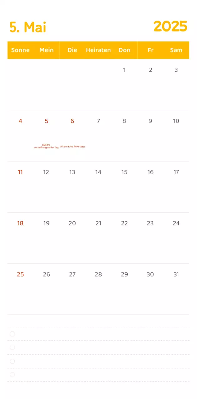 Kalender mit farbenfrohen und emotionalen Illustrationen