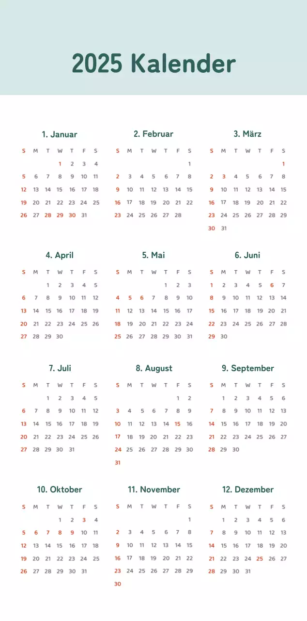 Kalender mit farbenfrohen und emotionalen Illustrationen