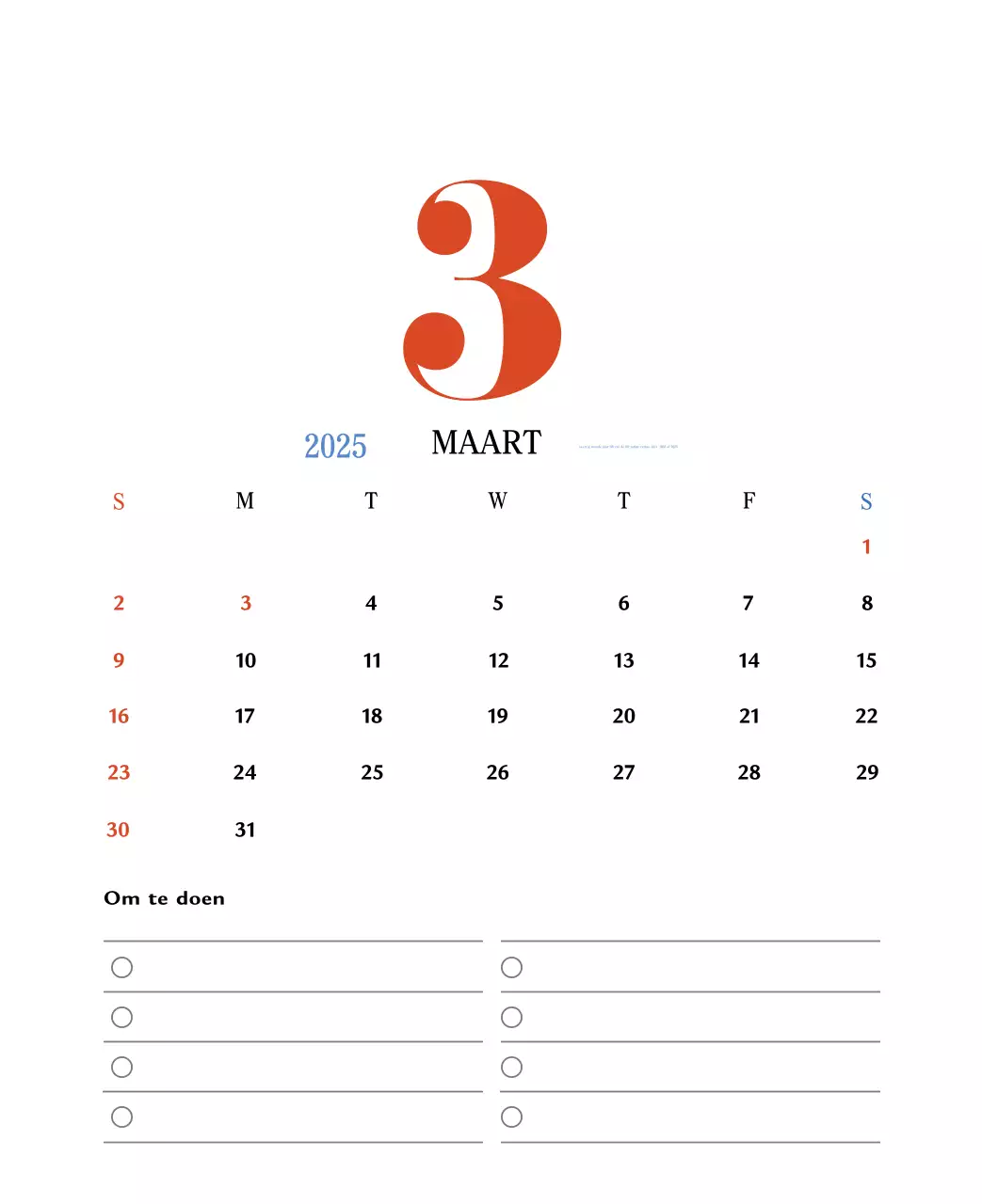 Retro concept memory kalender in rood