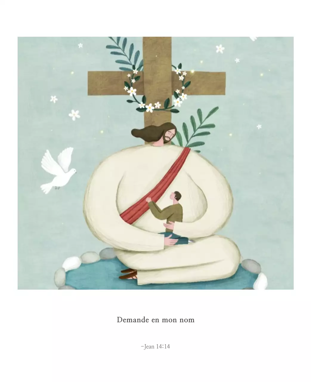 Illustration pastel de l'église