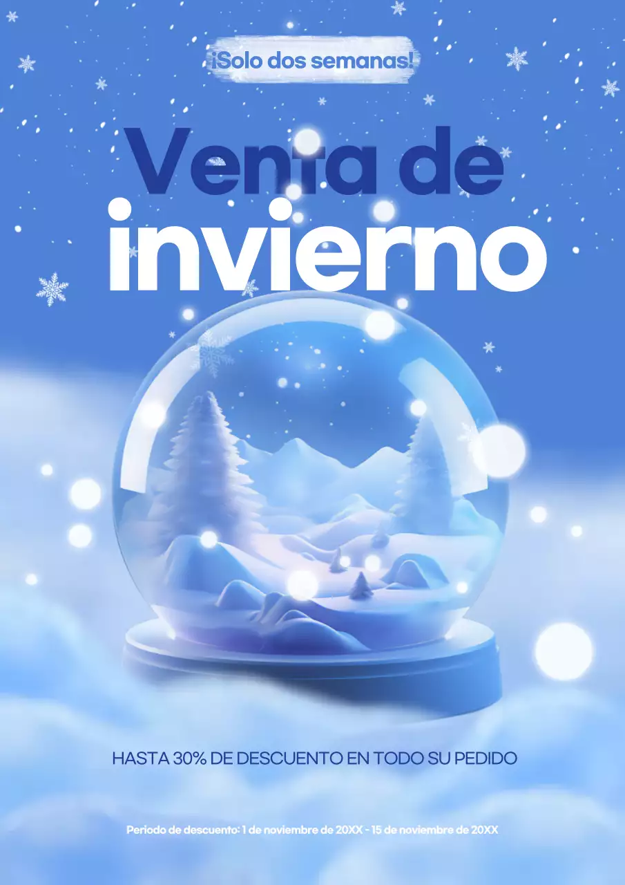 Rebajas de invierno Blue Simple