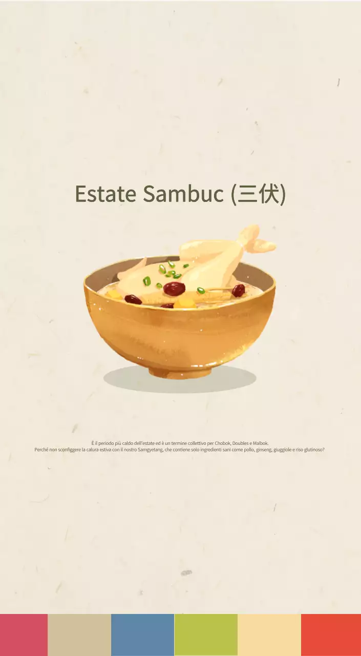 Calendario alimentare tradizionale beige