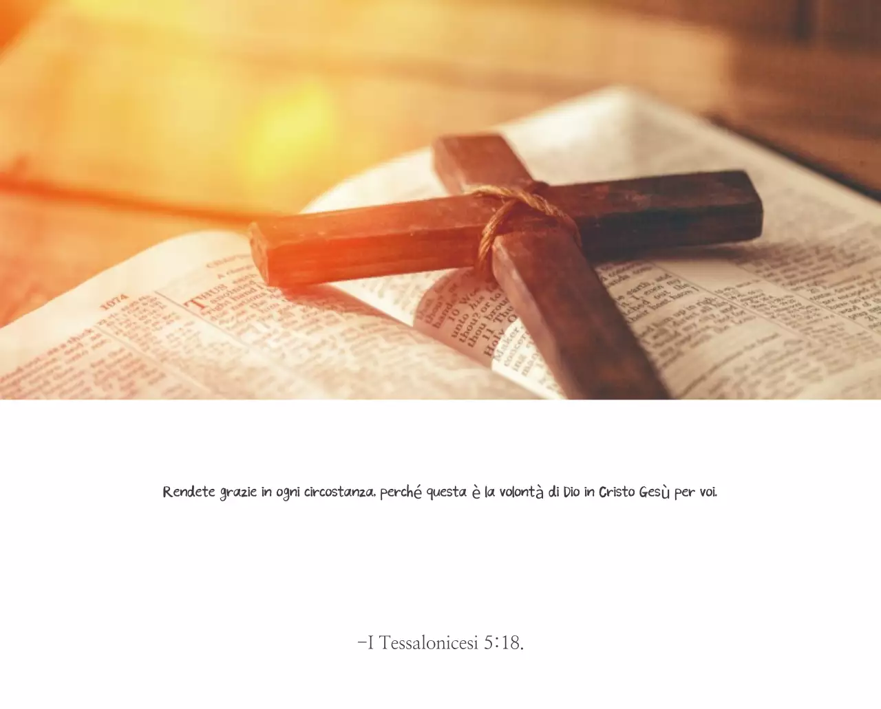 Promozione della chiesa biblica in calligrafia semplice