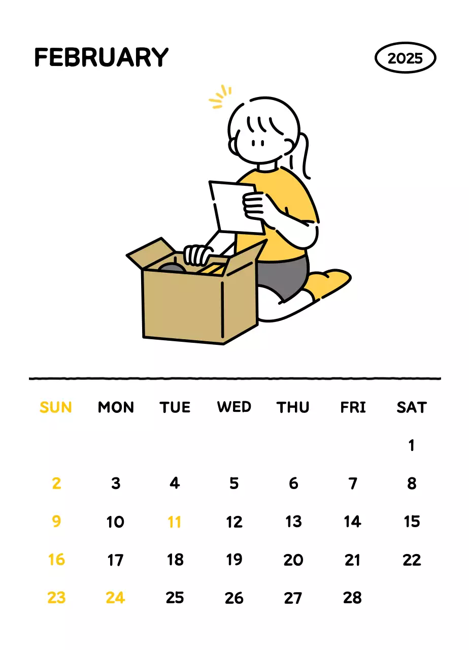 可愛らしい禅風イラストカレンダーカレンダー