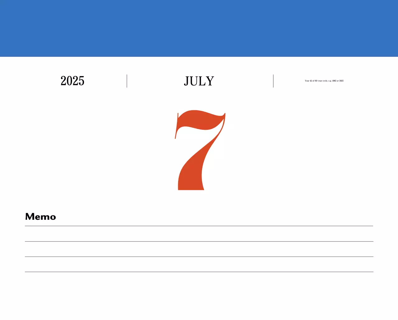 Kalender memori berkonsep retro berwarna merah
