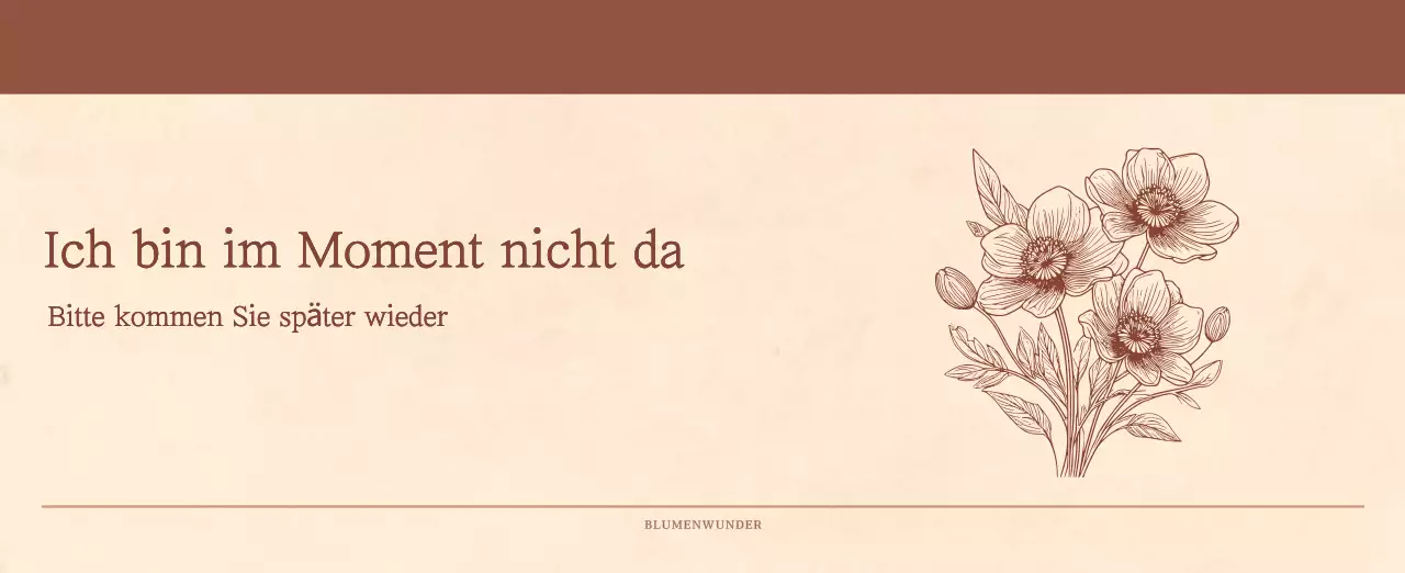 Ein sentimentaler Blumenkalender in hellbraunem und braunem Wollpapierkonzept