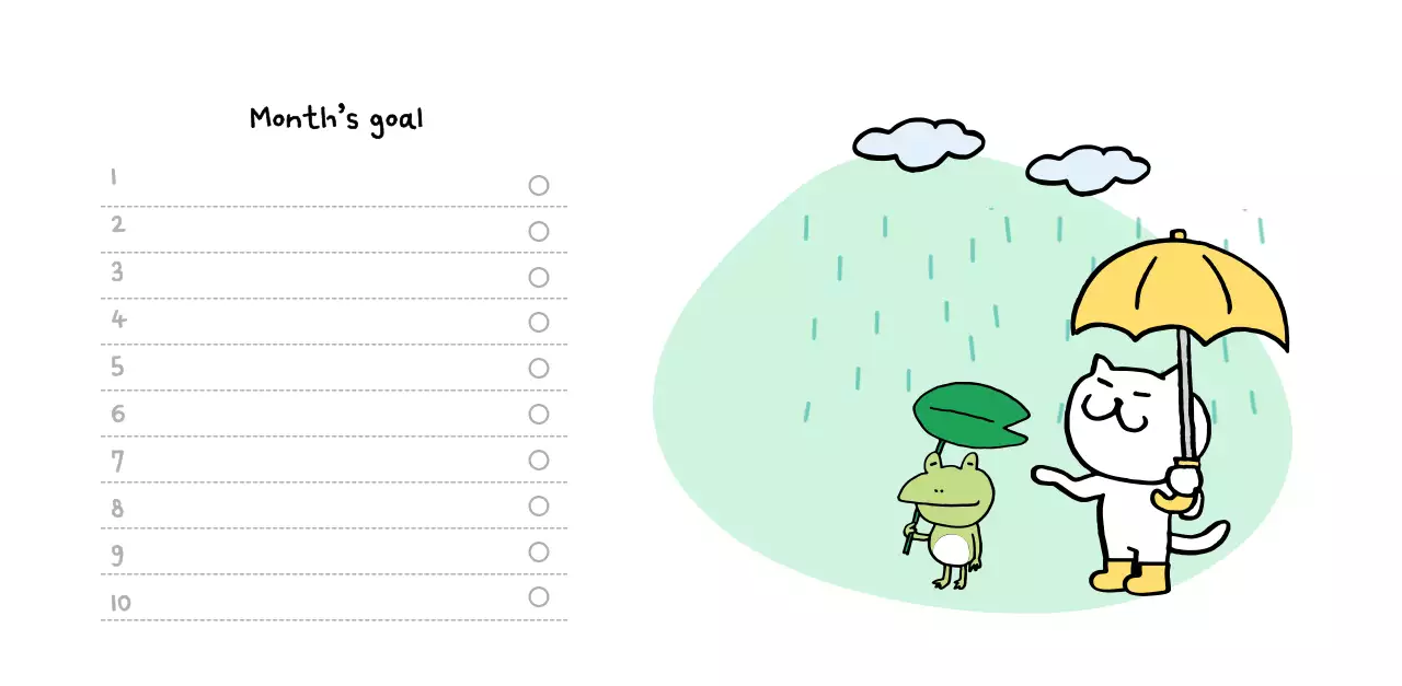 Ivory Cozy Daily Calendar