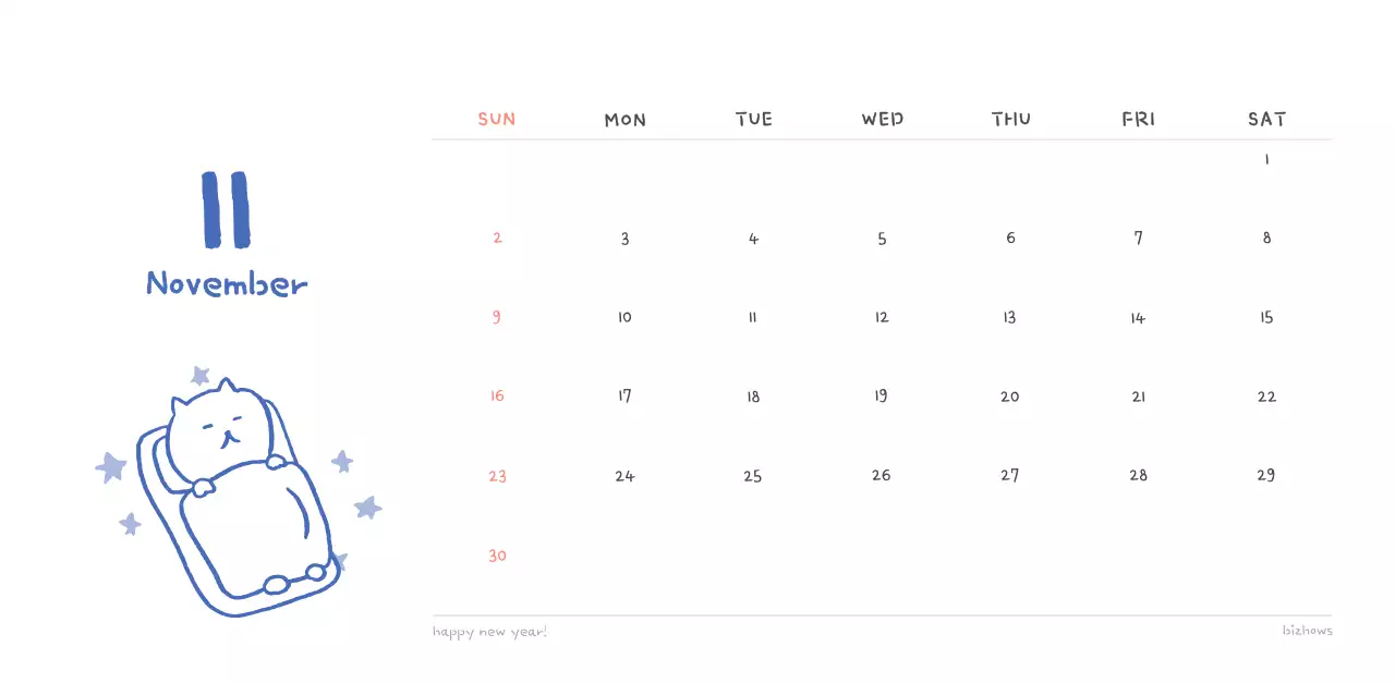 Ivory Cozy Daily Calendar