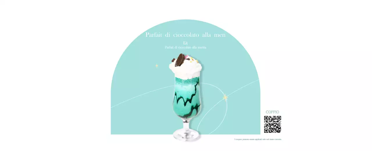 Un moderno calendario dei caffè con i consigli per la bevanda del mese