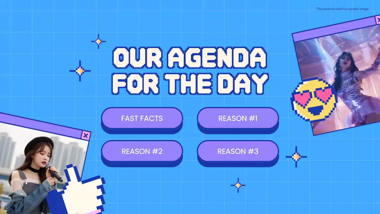 Blue Retro Fandom Presentation