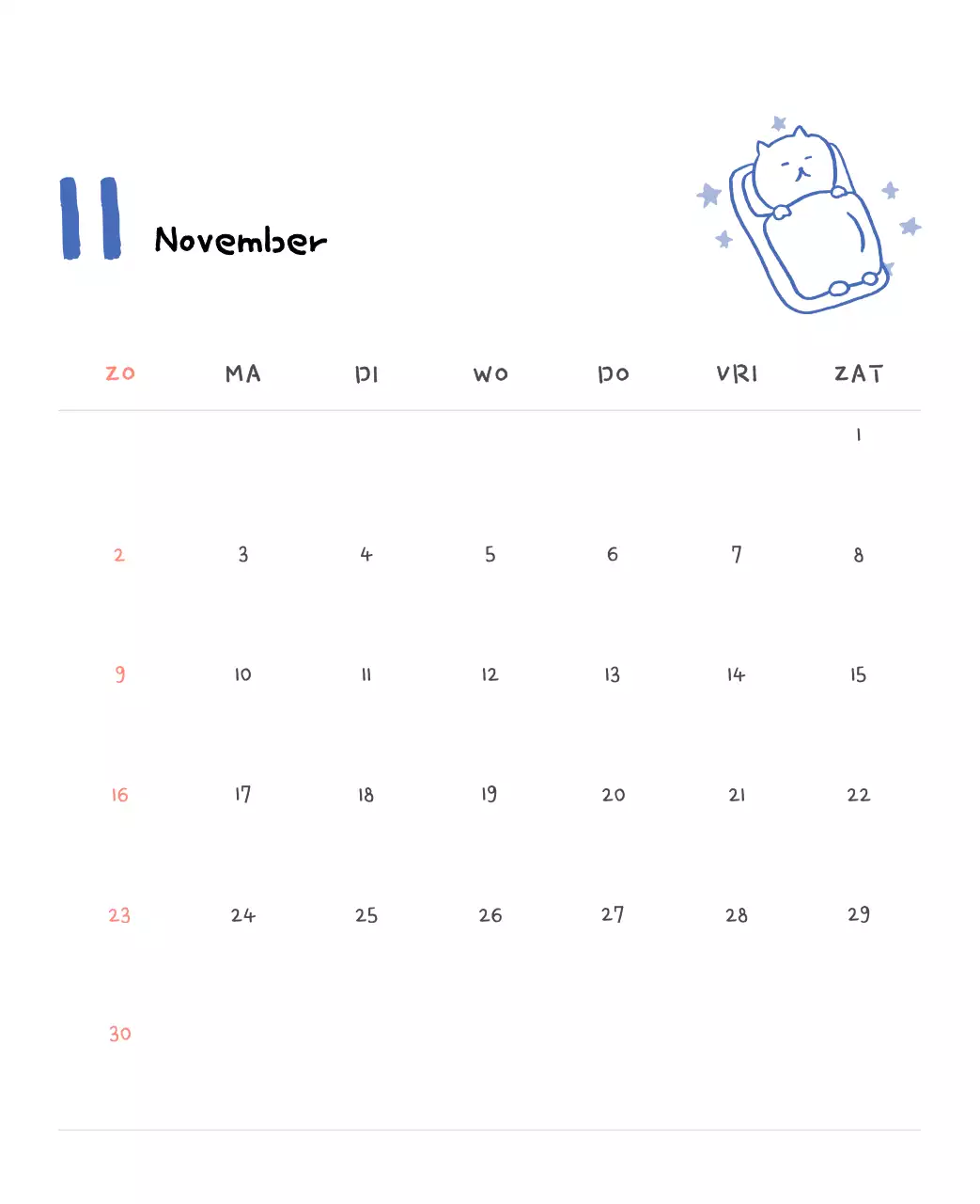 Ivoren dagkalender