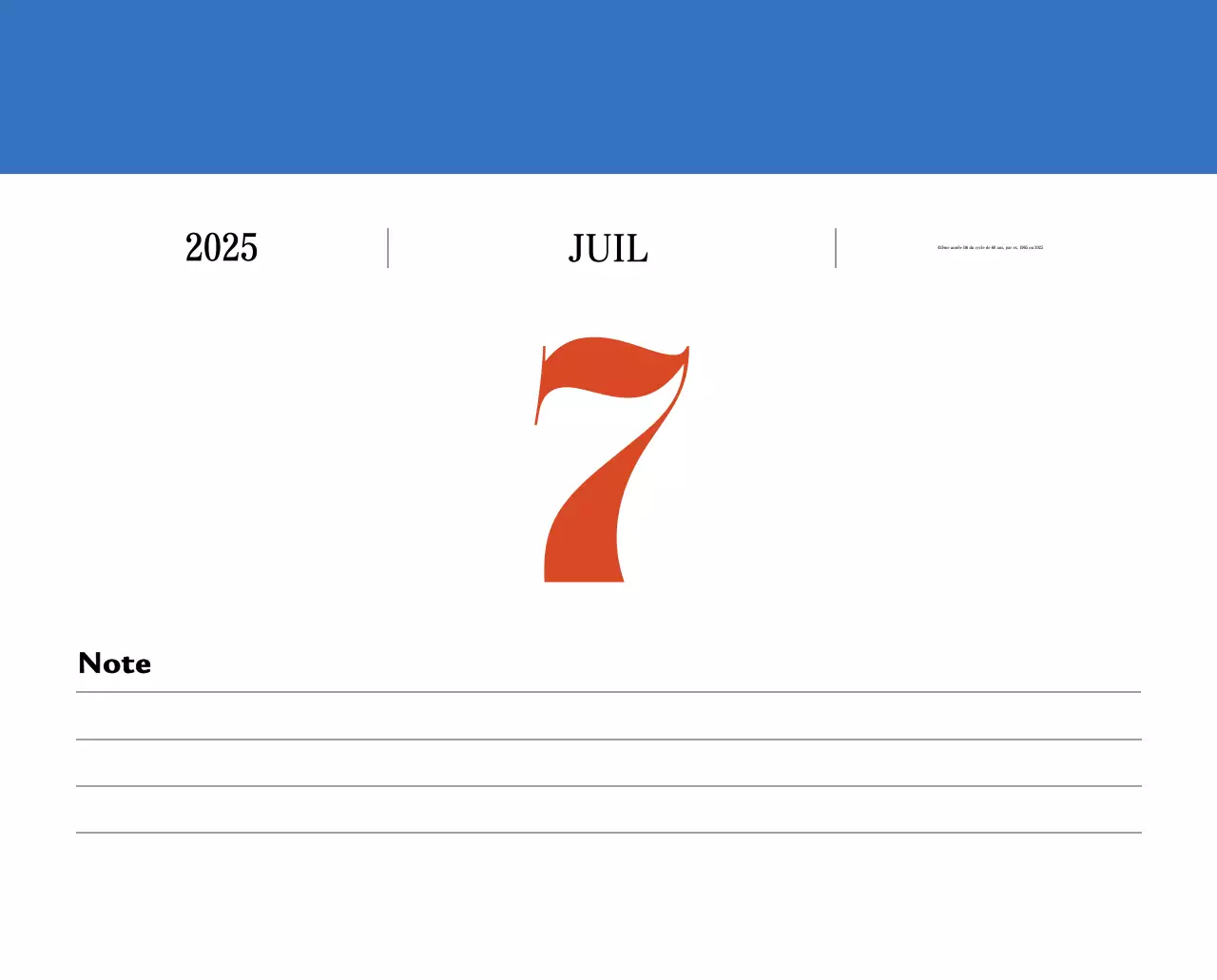 Calendrier de mémoire rétro en rouge
