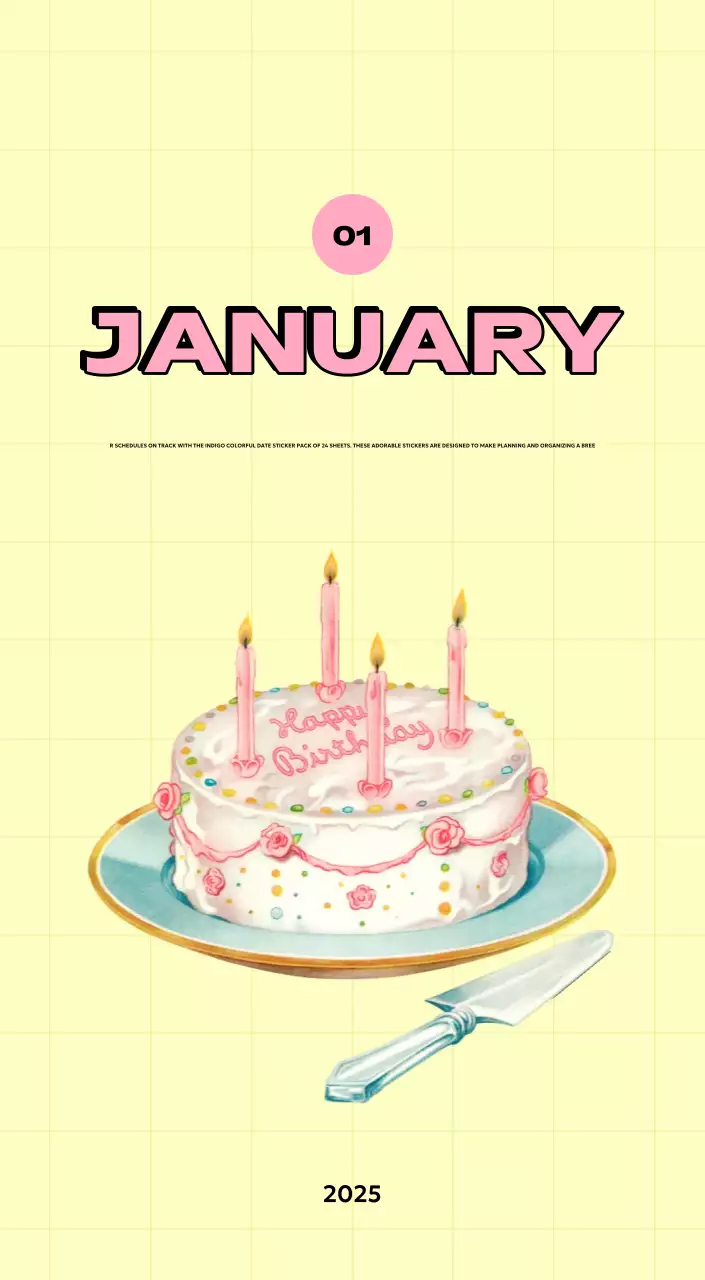 Colorful calendars with a variety of retro illustrations